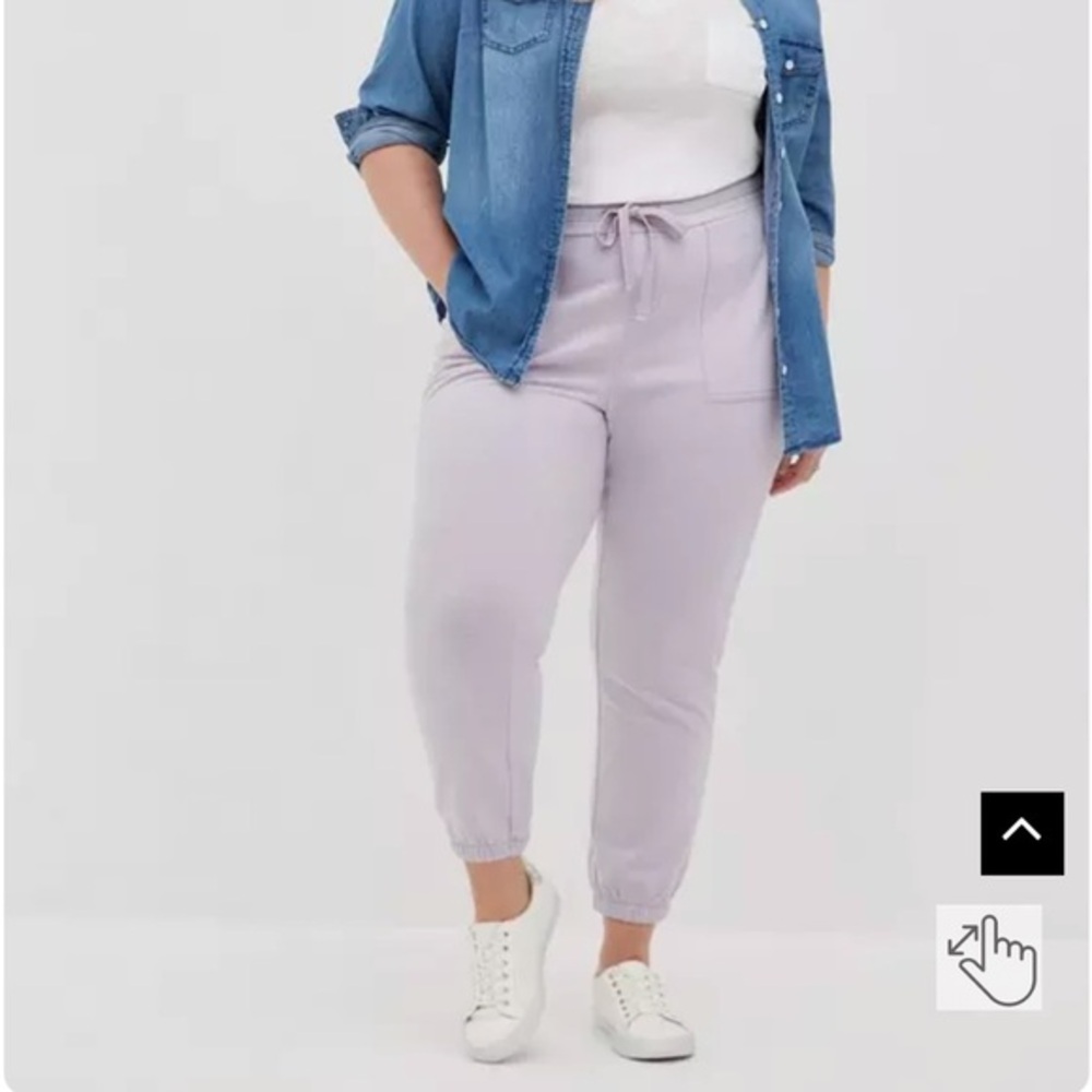Torrid Relaxed Fit Super Soft Fleece Lavender Jogger Pants